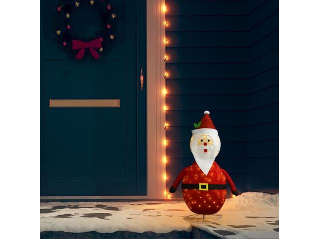 Photos - Display Cabinet / Bookcase VidaXL Decorative Christmas Santa Claus Figure LED Luxury Fabric 23.6' 328 