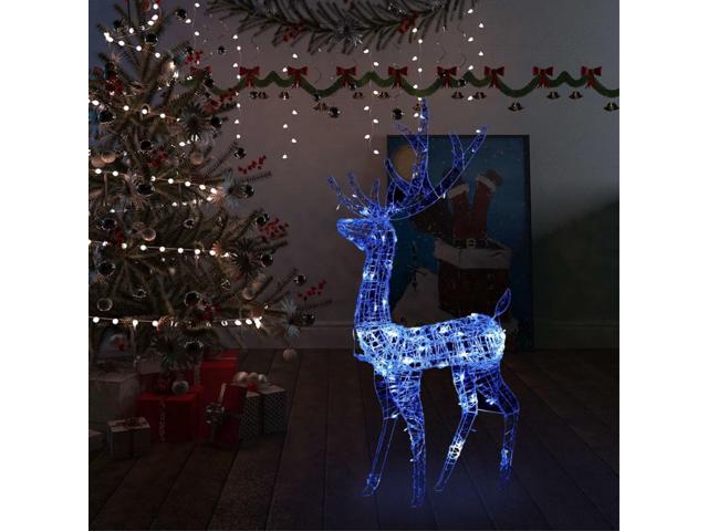 Photos - Display Cabinet / Bookcase VidaXL Acrylic Reindeer Christmas Decoration 140 LEDs 50.4' Blue 329783 