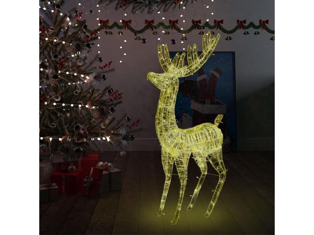 Photos - Display Cabinet / Bookcase VidaXL XXL Acrylic Christmas Reindeer 250 LED 70.9' Warm White 329785 