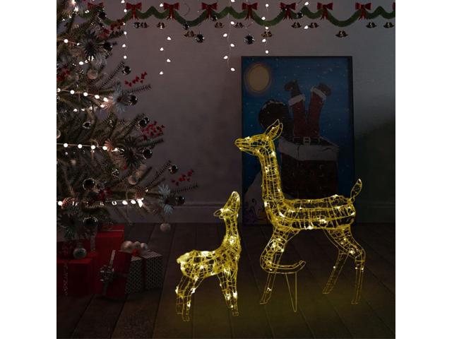 Photos - Display Cabinet / Bookcase VidaXL Acrylic Reindeer Family Christmas Decoration 160 LED Warm White 329 
