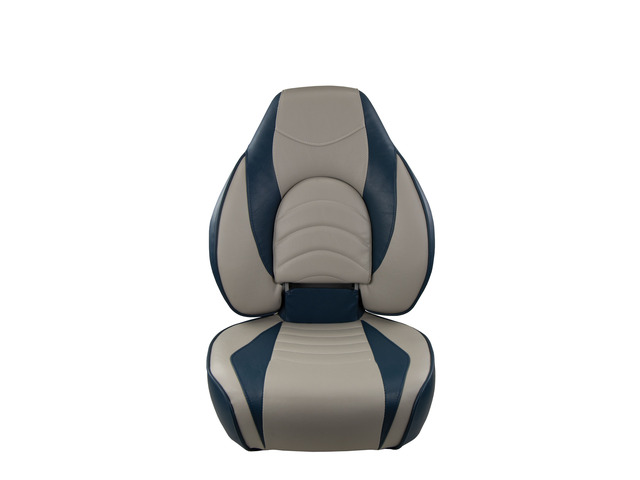 Springfield Marine 1780238 Deluxe Fish Pro High Back Seat - Blue/Grey