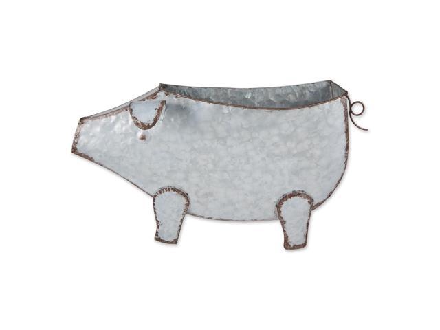 DII Pig Galvanized Wall Planter