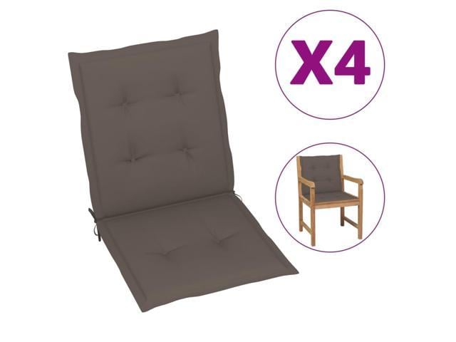 Photos - Chair VidaXL Garden  Cushions 4 pcs Taupe 39.4'x19.7'x1.6' 47563 