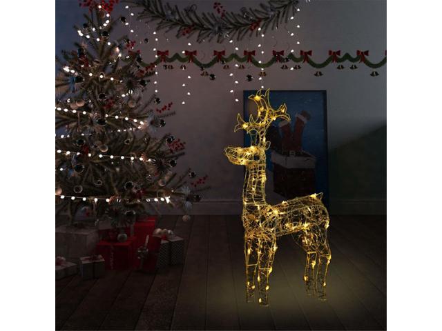 Photos - Display Cabinet / Bookcase VidaXL Reindeer Christmas Decoration 90 LEDs 23.6'x6.3'x39.4' Acrylic 3297 
