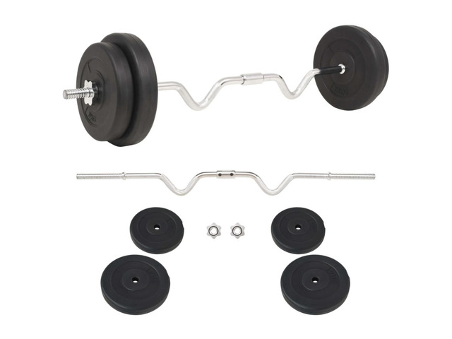 vidaXL Barbell Set 66.1 lb