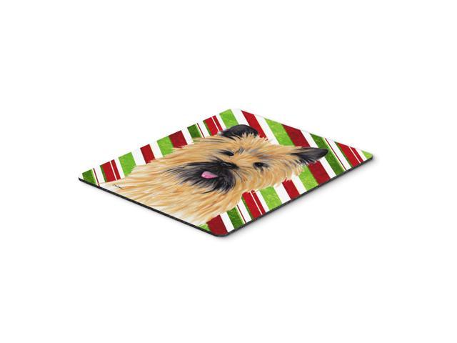 Caroline's Treasures Mouse/Hot Pad/Trivet, Cairn Terrier Candy Cane Holiday Christmas (SC9335MP)