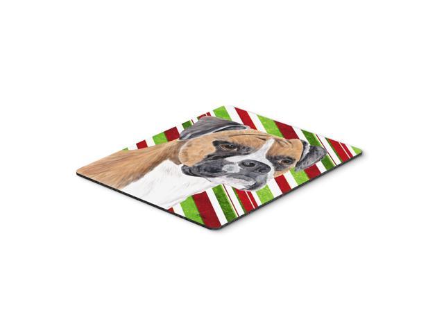 Caroline's Treasures Mouse/Hot Pad/Trivet, Boxer Candy Cane Holiday Christmas (SC9350MP)