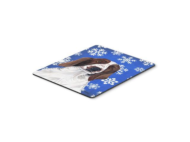 Caroline's Treasures Mouse/Hot Pad/Trivet, Welsh Springer Spaniel Winter Snowflakes Holiday (SC9380MP)