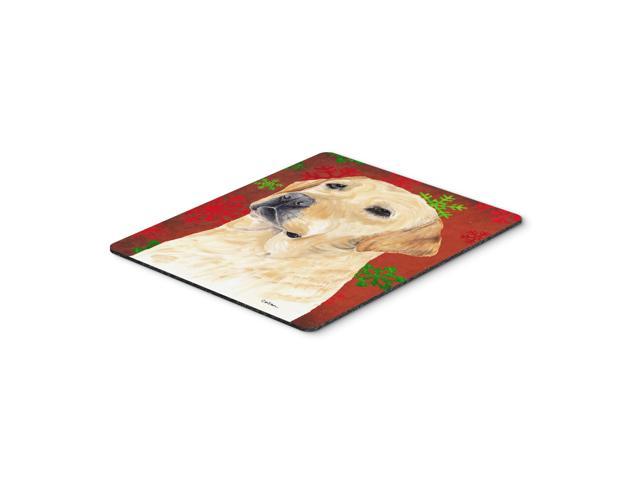 Caroline's Treasures Mouse/Hot Pad/Trivet, Labrador Red & Green Snowflakes Christmas (SC9416MP)
