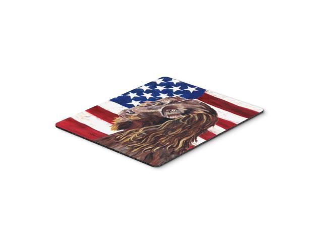 Caroline's Treasures Boykin Spaniel USA American Flag Mouse Pad/Hot Pad/Trivet (SC9518MP)