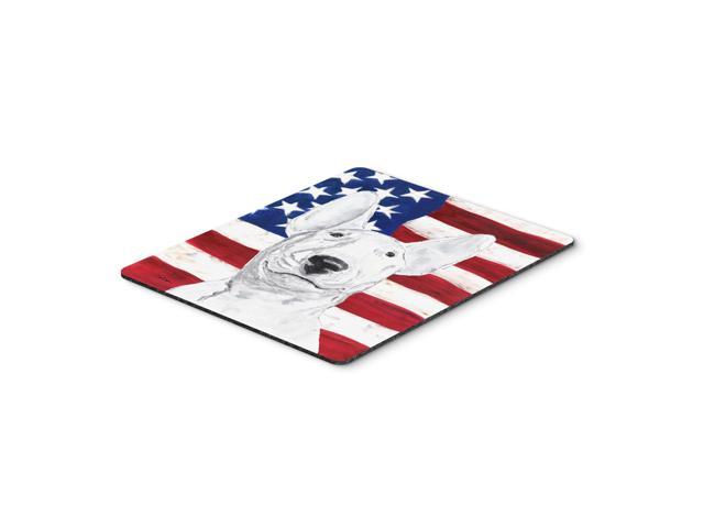Caroline's Treasures Bull Terrier USA American Flag Mouse Pad/Hot Pad/Trivet (SC9520MP)