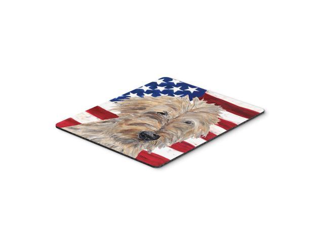 Caroline's Treasures Goldendoodle USA American Flag Mouse Pad/Hot Pad/Trivet (SC9521MP)