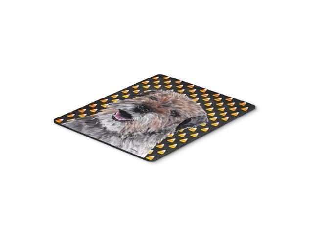 Caroline's Treasures Border Terrier Halloween Candy Corn Mouse Pad/Hot Pad/Trivet (SC9529MP)