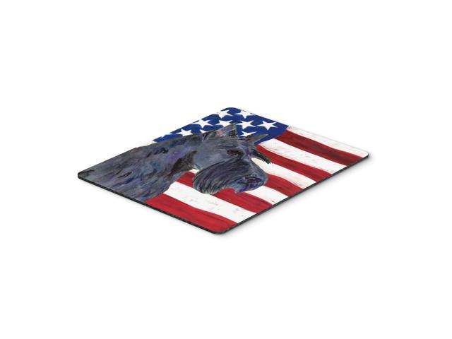 Caroline's Treasures Mouse/Hot Pad/Trivet USA American Flag with Scottish Terrier (SS4014MP)