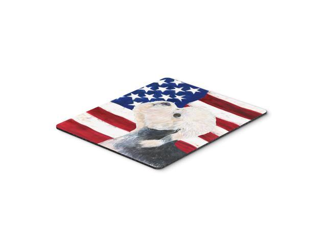 Caroline's Treasures Mouse/Hot Pad/Trivet USA American Flag with Dandie Dinmont Terrier (SS4030MP)
