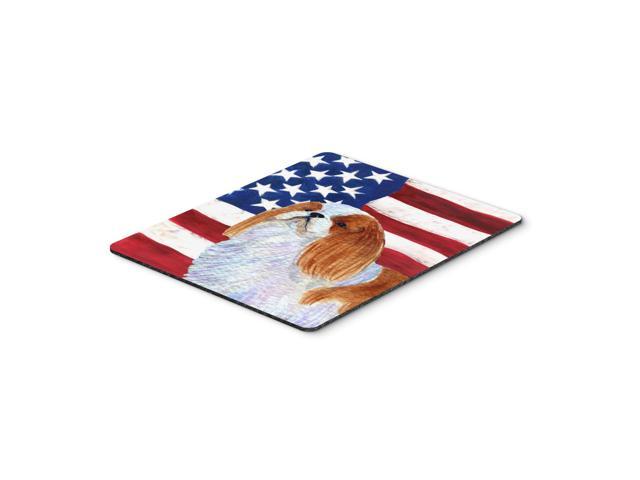 Caroline's Treasures Mouse/Hot Pad/Trivet USA Flag with English Toy (SS4034MP)