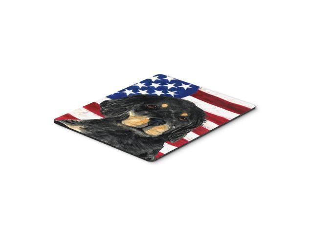 Caroline's Treasures Mouse/Hot Pad/Trivet USA American Flag with Gordon Setter (SS4042MP)