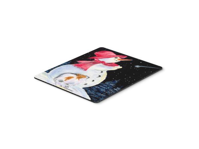 Caroline's Treasures Mouse/Hot Pad/Trivet, Snowman with Papillon (SS8793MP)