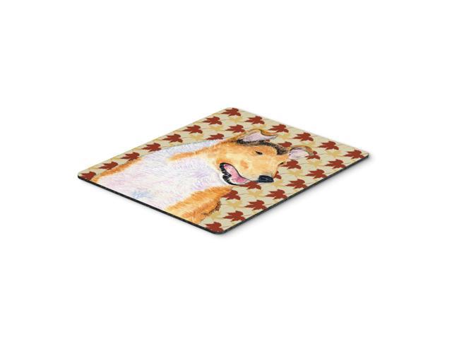 Caroline's Treasures Mouse/Hot Pad/Trivet Collie Smooth Fall Leaves Portrait (SS4386MP)