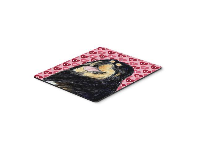 Caroline's Treasures Mouse/Hot Pad/Trivet Tibetan Mastiff Hearts Love & Valentine's Day (SS4512MP)