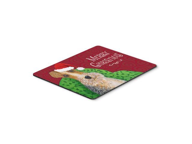 Wire Fox Terrier Christmas Mouse Pad, Hot Pad or Trivet