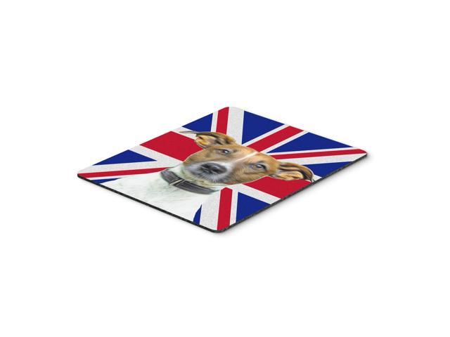 Caroline's Treasures Jack Russell Terrier with English Union Jack British Flag Mouse Pad/Trivet (KJ1162MP)