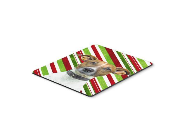 Caroline's Treasures Candy Cane Holiday Christmas Jack Russell Terrier Mouse Pad/Hot Pad/Trivet (KJ1169MP)