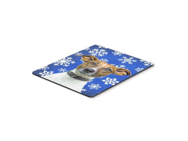 Caroline's Treasures Winter Snowflakes Holiday Jack Russell Terrier Mouse Pad/Hot Pad/Trivet (KJ1176MP)