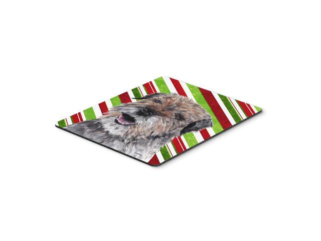 Caroline's Treasures Border Terrier Candy Cane Christmas Mouse Pad/Hot Pad/Trivet (SC9613MP)