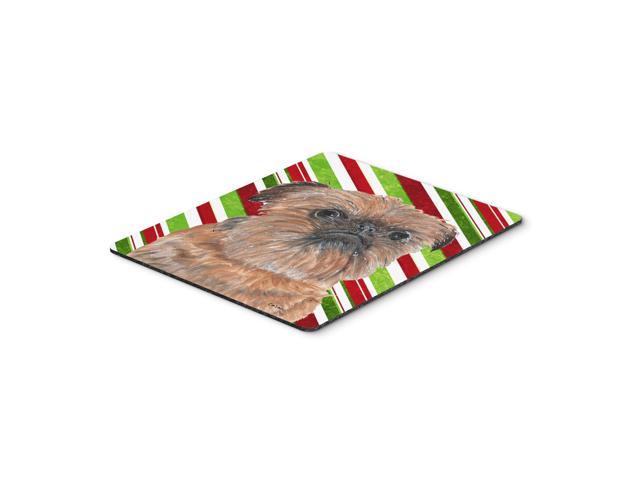 Caroline's Treasures Brussels Griffon Candy Cane Christmas Mouse Pad/Hot Pad/Trivet (SC9614MP)