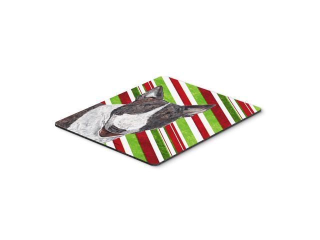 Caroline's Treasures Bull Terrier Candy Cane Christmas Mouse Pad/Hot Pad/Trivet (SC9617MP)