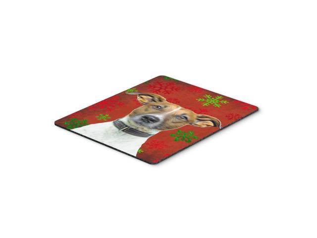 Caroline's Treasures Red Snowflakes Holiday Christmas Jack Russell Terrier Mouse Pad/Trivet (KJ1183MP)