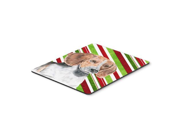 Caroline's Treasures English Foxhound Candy Cane Christmas Mouse Pad/Hot Pad/Trivet (SC9621MP)