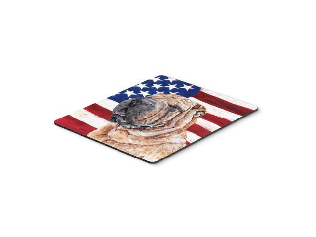 Caroline's Treasures Shar Pei with American Flag USA Mouse Pad/Hot Pad/Trivet (SC9623MP)