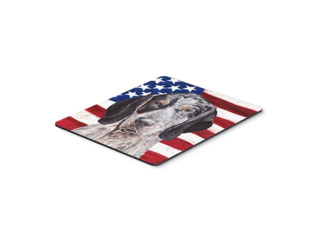 Caroline's Treasures Blue Tick Coonhound with American Flag USA Mouse Pad/Hot Pad/Trivet (SC9625MP)