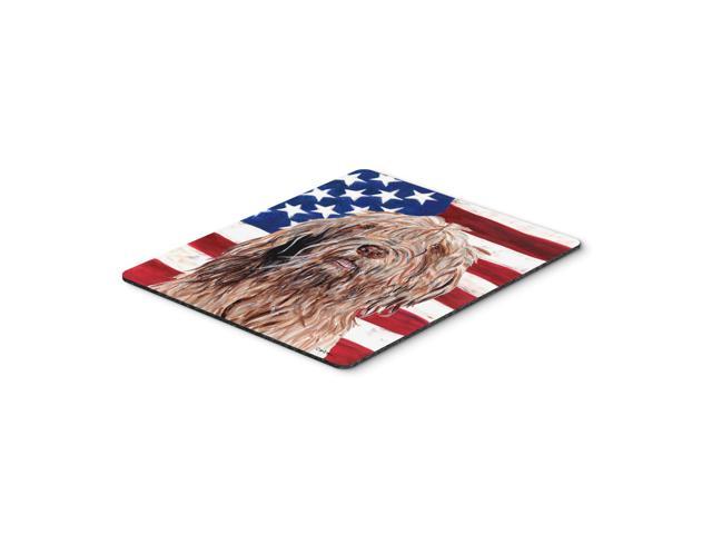 Caroline's Treasures Otterhound with American Flag USA Mouse Pad/Hot Pad/Trivet (SC9637MP)