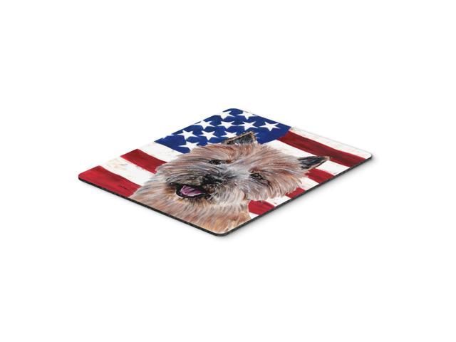 Caroline's Treasures Norwich Terrier with American Flag USA Mouse Pad/Hot Pad/Trivet (SC9638MP)