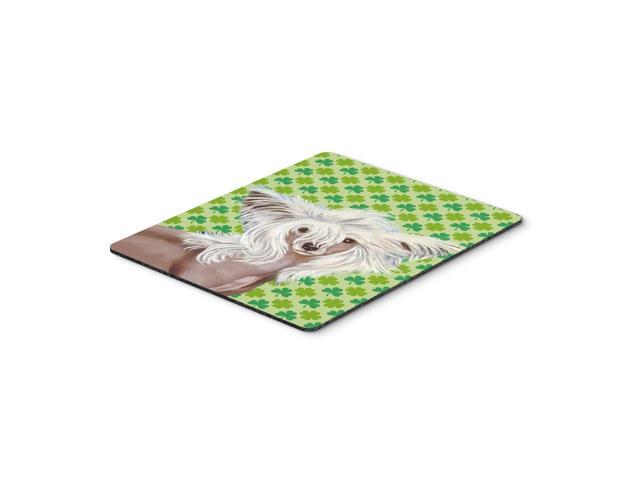 Caroline's Treasures Mouse/Hot Pad/Trivet Chinese Crested St. Patrick's Day Shamrock (LH9212MP)