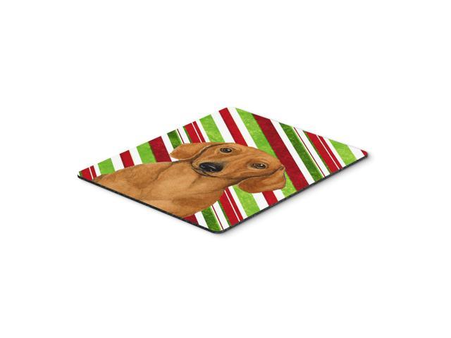 Caroline's Treasures Dachshund Candy Cane Holiday Christmas Mouse Pad/Hot Pad/Trivet (LH9222MP)