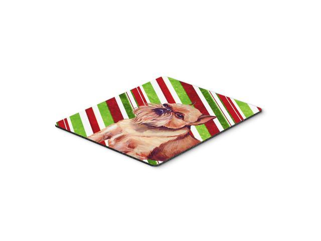 Caroline's Treasures Brussels Griffon Candy Cane Holiday Christmas Mouse Pad/Hot Pad/Trivet (LH9224MP)
