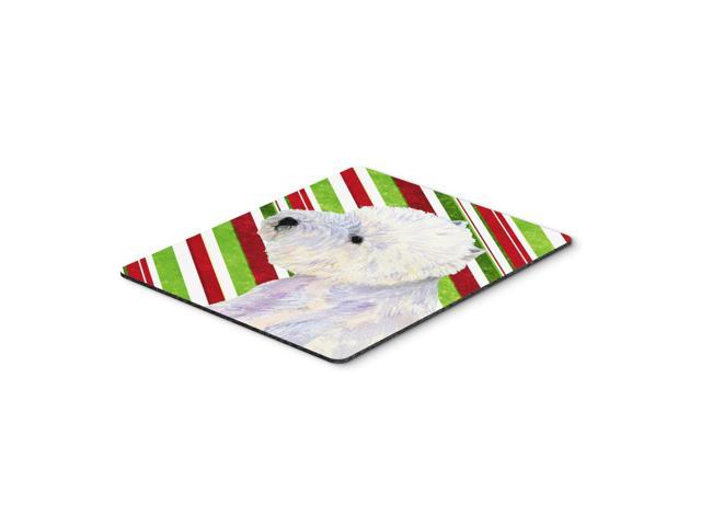Caroline's Treasures Westie Candy Cane Holiday Christmas Mouse Pad/Hot Pad/Trivet (LH9225MP)