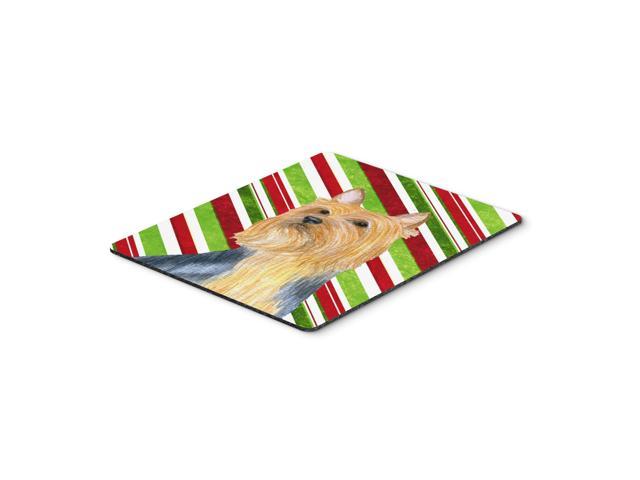 Caroline's Treasures Silky Terrier Candy Cane Holiday Christmas Mouse Pad/Hot Pad/Trivet (LH9226MP)