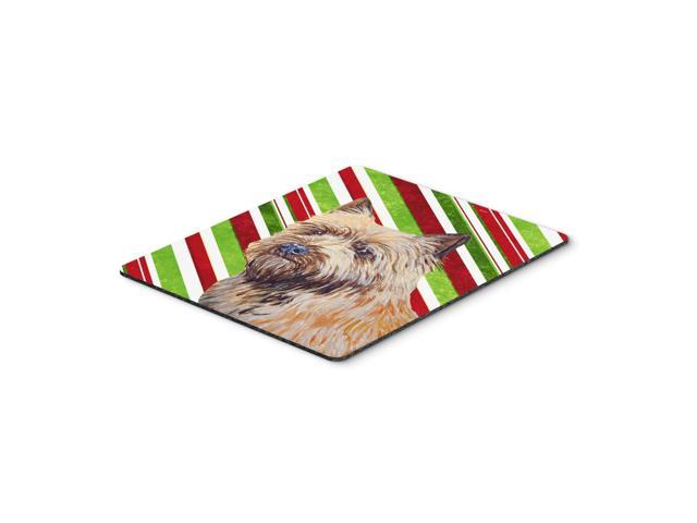 Caroline's Treasures Cairn Terrier Candy Cane Holiday Christmas Mouse Pad/Hot Pad/Trivet (LH9230MP)
