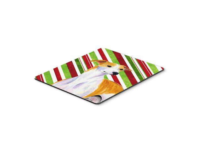 Caroline's Treasures Whippet Candy Cane Holiday Christmas Mouse Pad/Hot Pad/Trivet (LH9238MP)