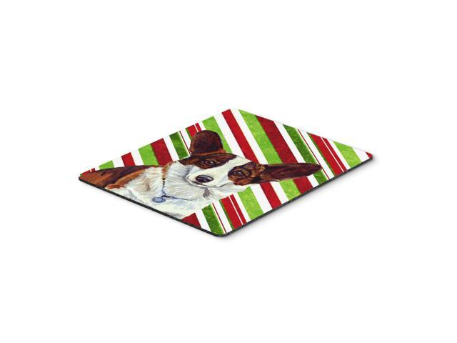Caroline's Treasures Corgi Candy Cane Holiday Christmas Mouse Pad/Hot Pad/Trivet (LH9243MP)