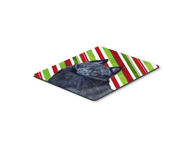 Caroline's Treasures Schipperke Candy Cane Holiday Christmas Mouse Pad/Hot Pad/Trivet (LH9249MP)