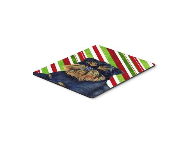 Caroline's Treasures Brussels Griffon Candy Cane Holiday Christmas Mouse Pad/Hot Pad/Trivet (LH9253MP)