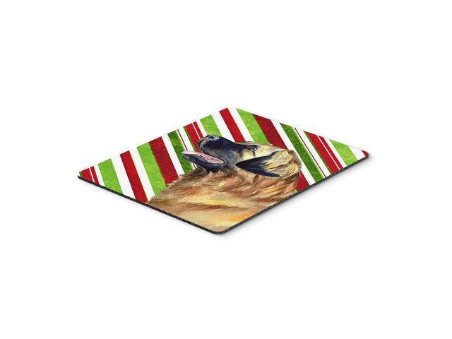 Caroline's Treasures Leonberger Candy Cane Holiday Christmas Mouse Pad/Hot Pad/Trivet (LH9258MP)