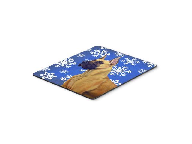 Caroline's Treasures Great Dane Winter Snowflakes Holiday Mouse Pad/Hot Pad/Trivet (LH9265MP)