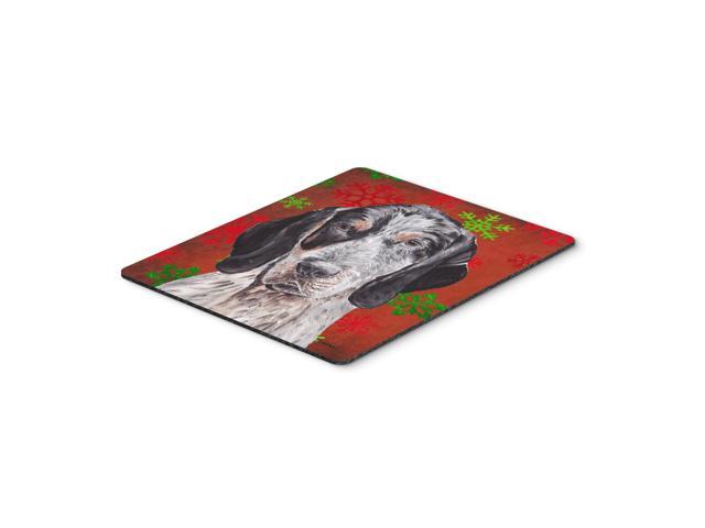 Caroline's Treasures Blue Tick Coonhound Red Snowflakes Holiday Mouse Pad/Hot Pad/Trivet (SC9745MP)